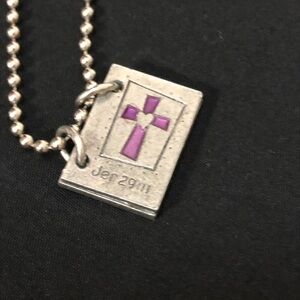 Jeremiah 29: 11 Book Necklace